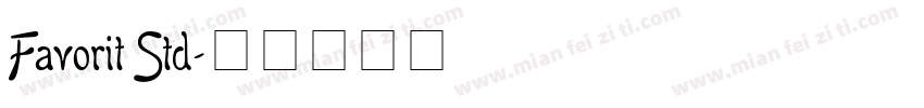 Favorit Std字体转换